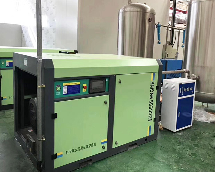 ASME 10Bar 11kw 1 Stage 15hp Oil Free Rotary Screw Air Compressor
