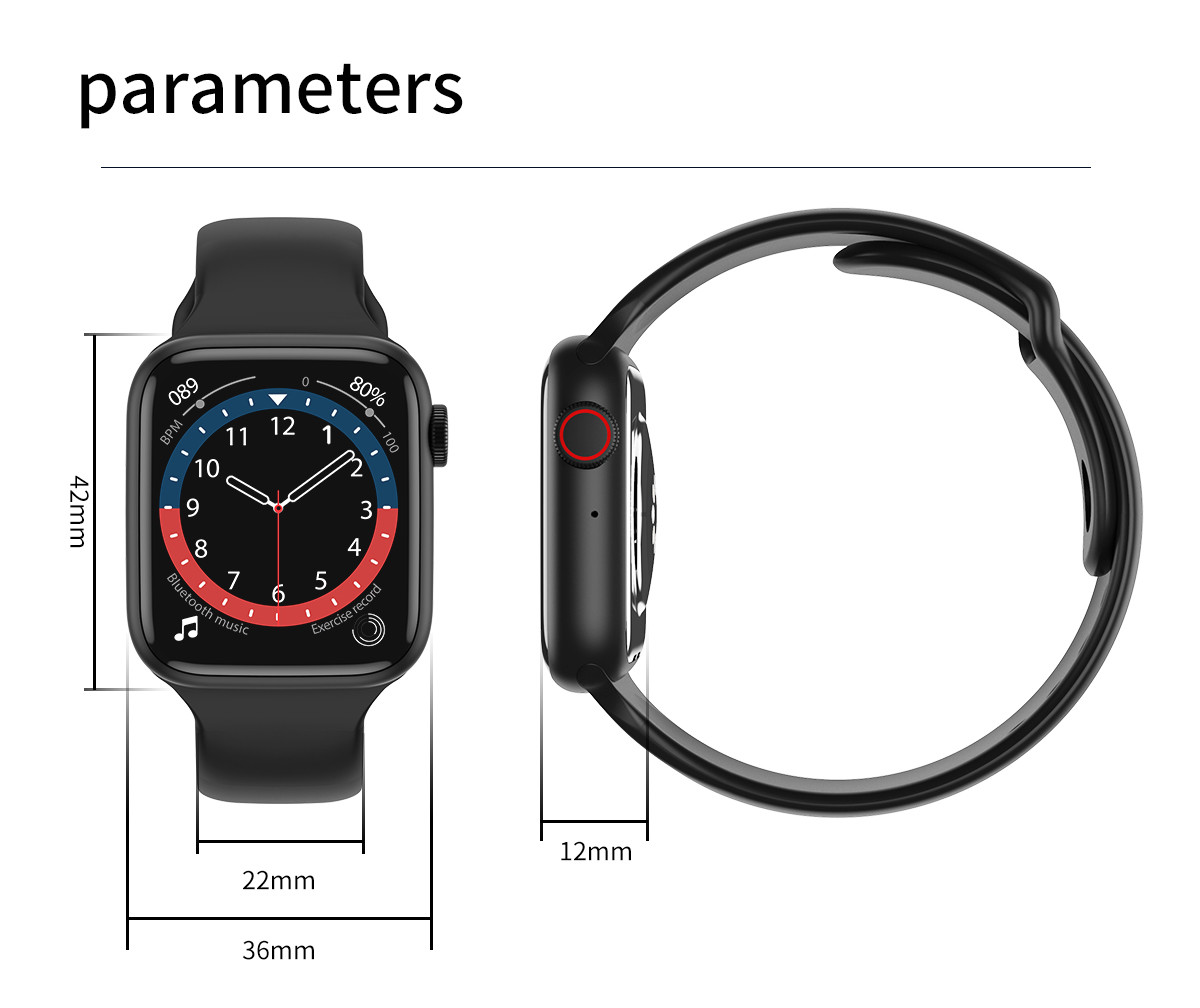 AW9 Heart Rate Blood Pressure Sports Smart Watch Waterproof
