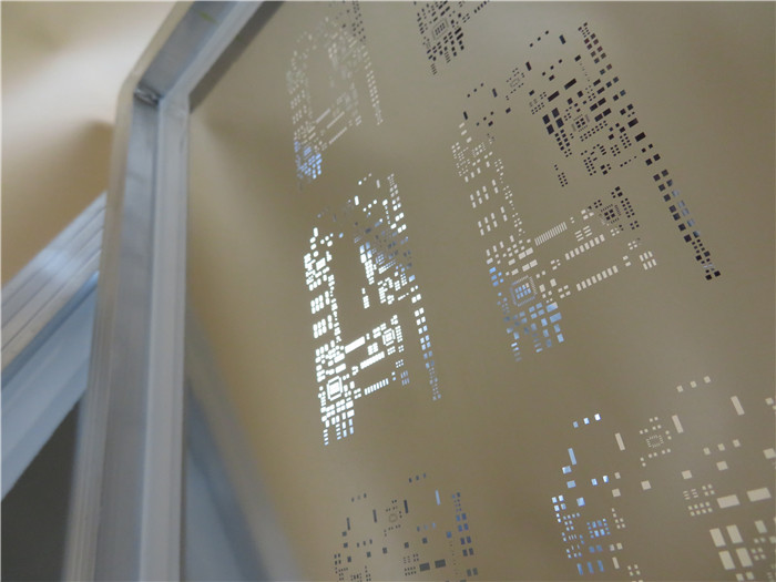 0.1mm Stainless Steel Shim SMT Stencil PCB Assembly For BGA Package
