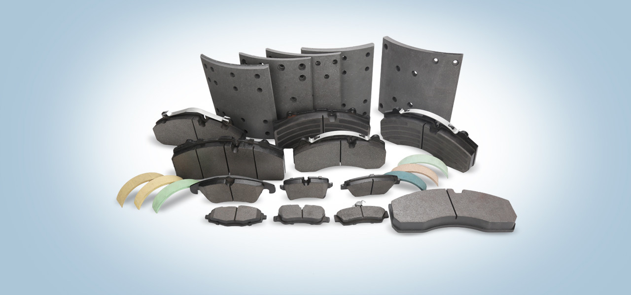 BENZ Drum Truck Brake Linings 0.45 Friction Coefficient OEM / ODM Service