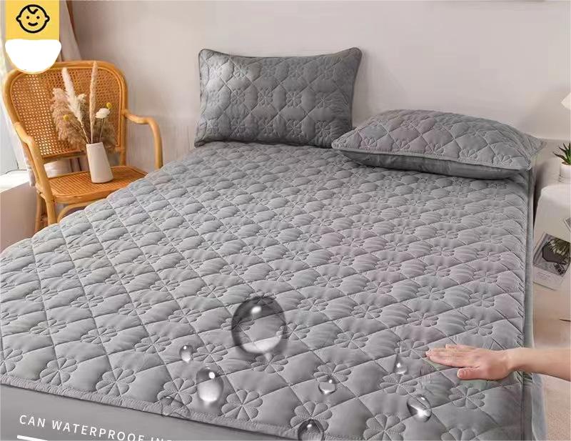 Fashion Washed Cotton Comforter Set Mattress Protector for Twin Full King Queen Size