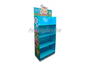 China Full Color Printed Cardboard Pop Up Displays 4 Tier With Supportive Tubes on sale