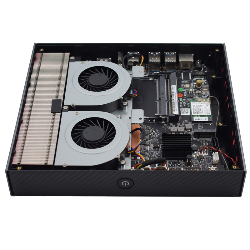 Dual HD Displays Portable Mini PC Computer I9 9880H Nvidia GTX1650 4GB Graphic Card