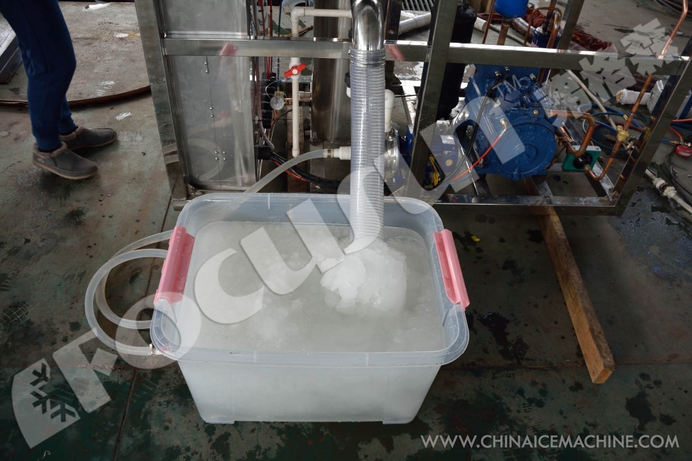 3tons/24hours Flake Ice Making Machine Advanced Technology and Danfoss Expansion Valve