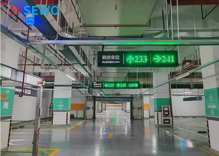 Ultrasonic Car Parking LED Display Uni Directional Bi Directional Tri Direction Sector