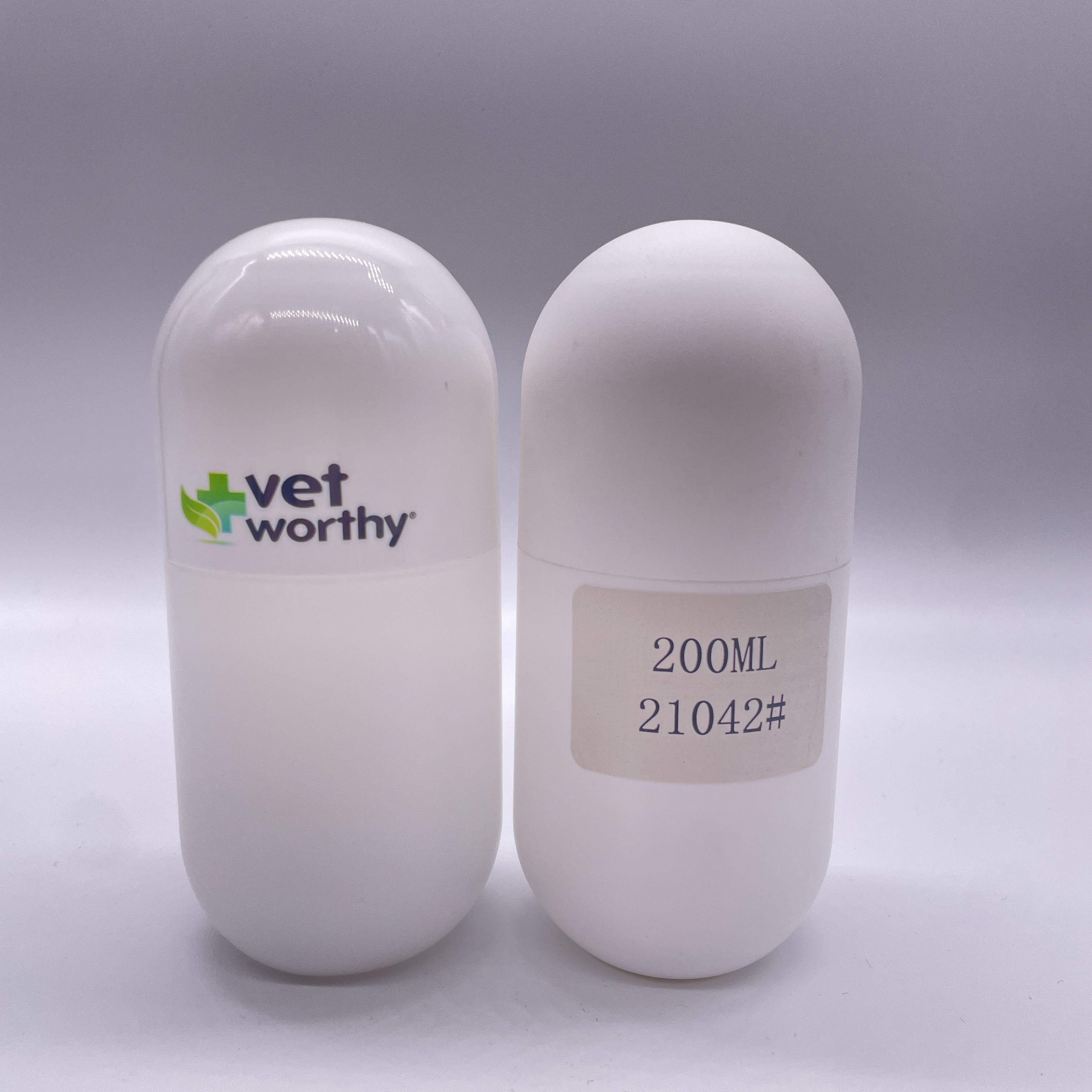 120ml/130ml/180ml/200ml/250ml HDPE Plastic Capsule Shaped Bottle for Vitamin Supplement Pill