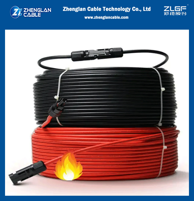 2PfG 1169 XLPO/XLPE Insulation XLPO/XLPE Jacket 4mm2 6mm2 10mm2 Solar Panel Cable Photovoltaic