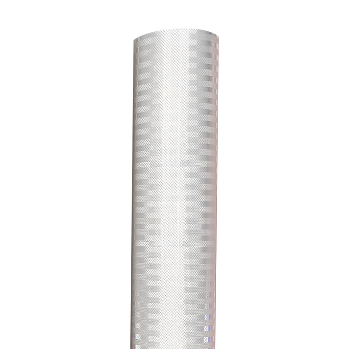 Adhesive White Micro Prismatic Reflective Vinyl White Laminate Sheets
