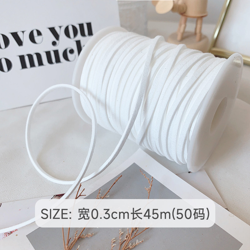 3mm Suede Leather Velvet Ribbon ISO9001 Blue Velvet Ribbon Wired