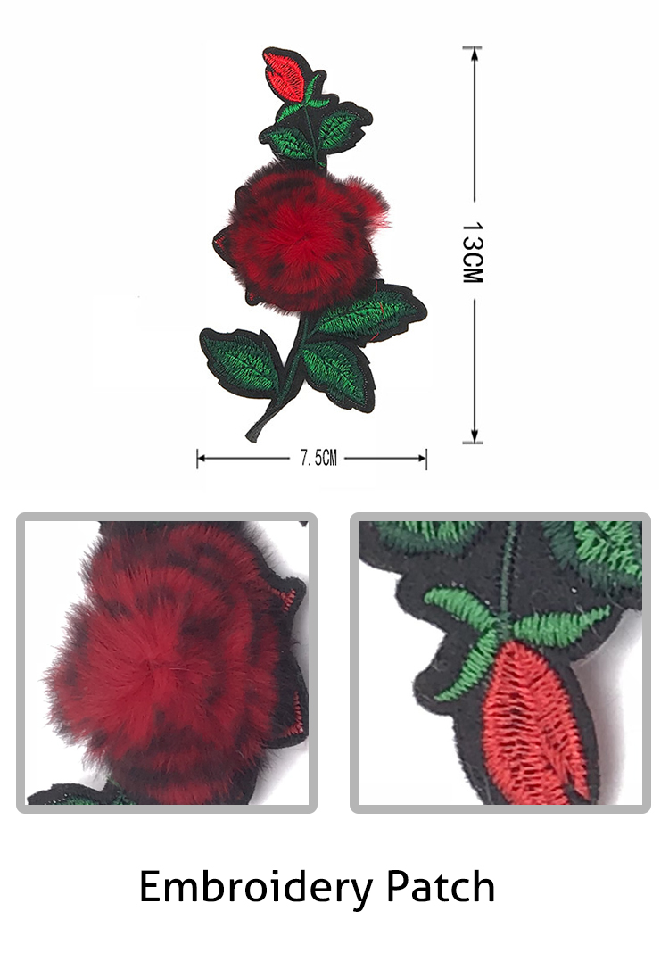 Clothing Decoration Embroidery Patch, Flat Embroidery Patch#100013