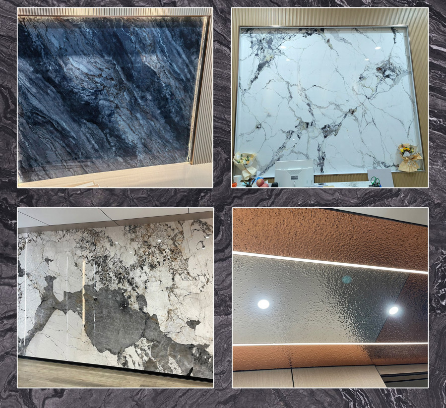 Hot Sell Bamboo Charcoal Wall Panel Solid 1220 X 2800 mm Waterproof Composite Marble Grain Bamboo Charcoal Board