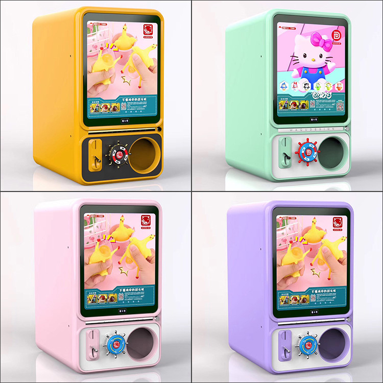 Coin Operated Capsule Vending Machine Japan Mini Gashapon Video Game Machine Capsule Toy