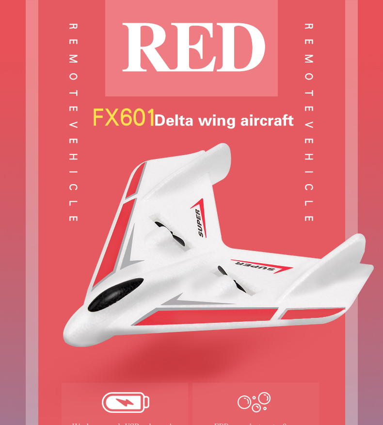 4K UHD Video Capture Resolution Durable Remote Control Airplane Toy Foam Fixed Wing Glider Airplane RC Aircraft Model