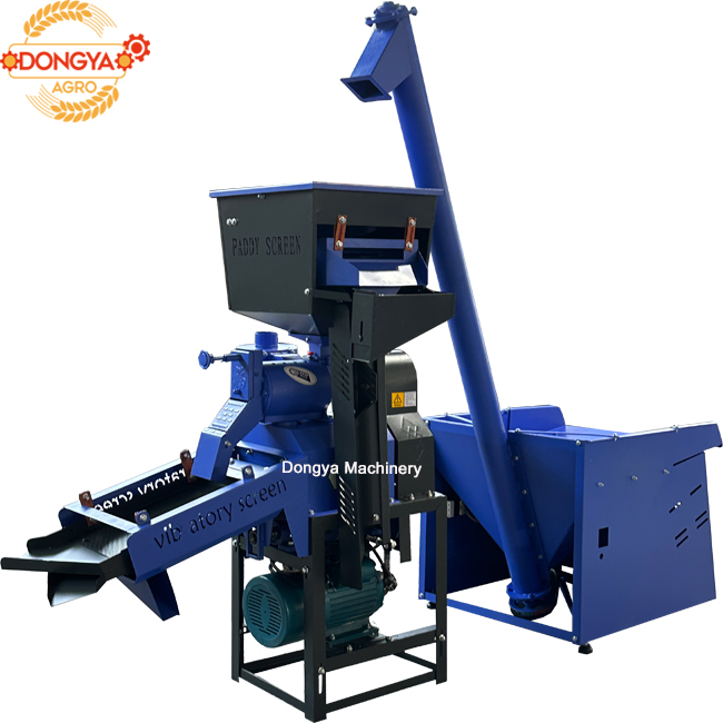 DONGYA AGRO Above 300kg Capacity 6N50L-2024 with Elevator Vibrant Rice Mill Machine Single Phase 4hp