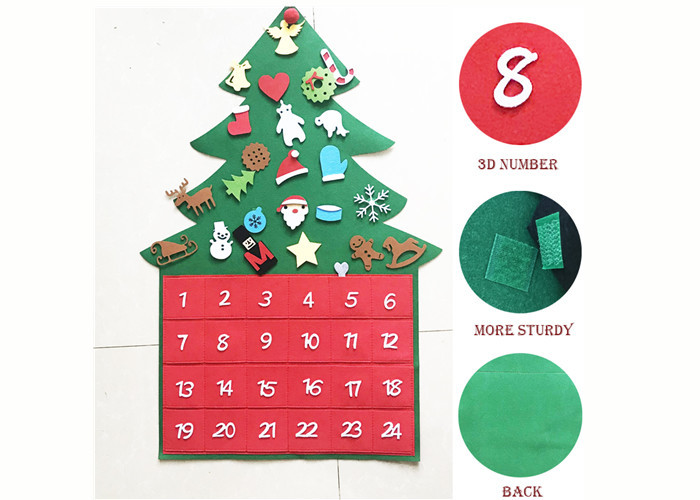 29Pcs Xmas Ornaments 3mm Felt Christmas Decorations