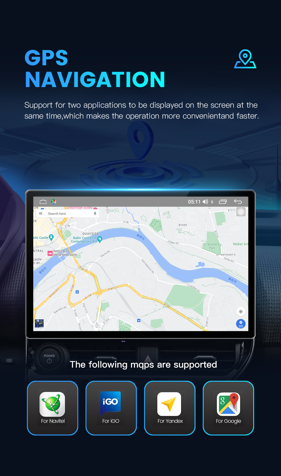 11.5 Inch Capacitive Touch Screen Car Stereo with CarPlay and User-Friendly Interface