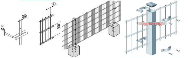 Garden Security 1500cm Double Wire Mesh Fence