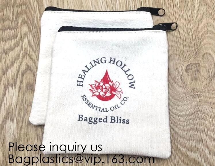 Canvas Zipper Bags Canvas Pencil Case Blank DIY Craft Bags Cosmetic Pouch Makeup Bag for Travel DIY Craft School product