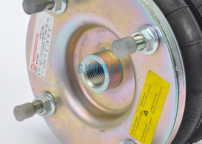 6X2 / 6"X2 Norgren Air Bellows Industrial Air Spring With Stamping Flange And Plate For Pulp Mill Equipment