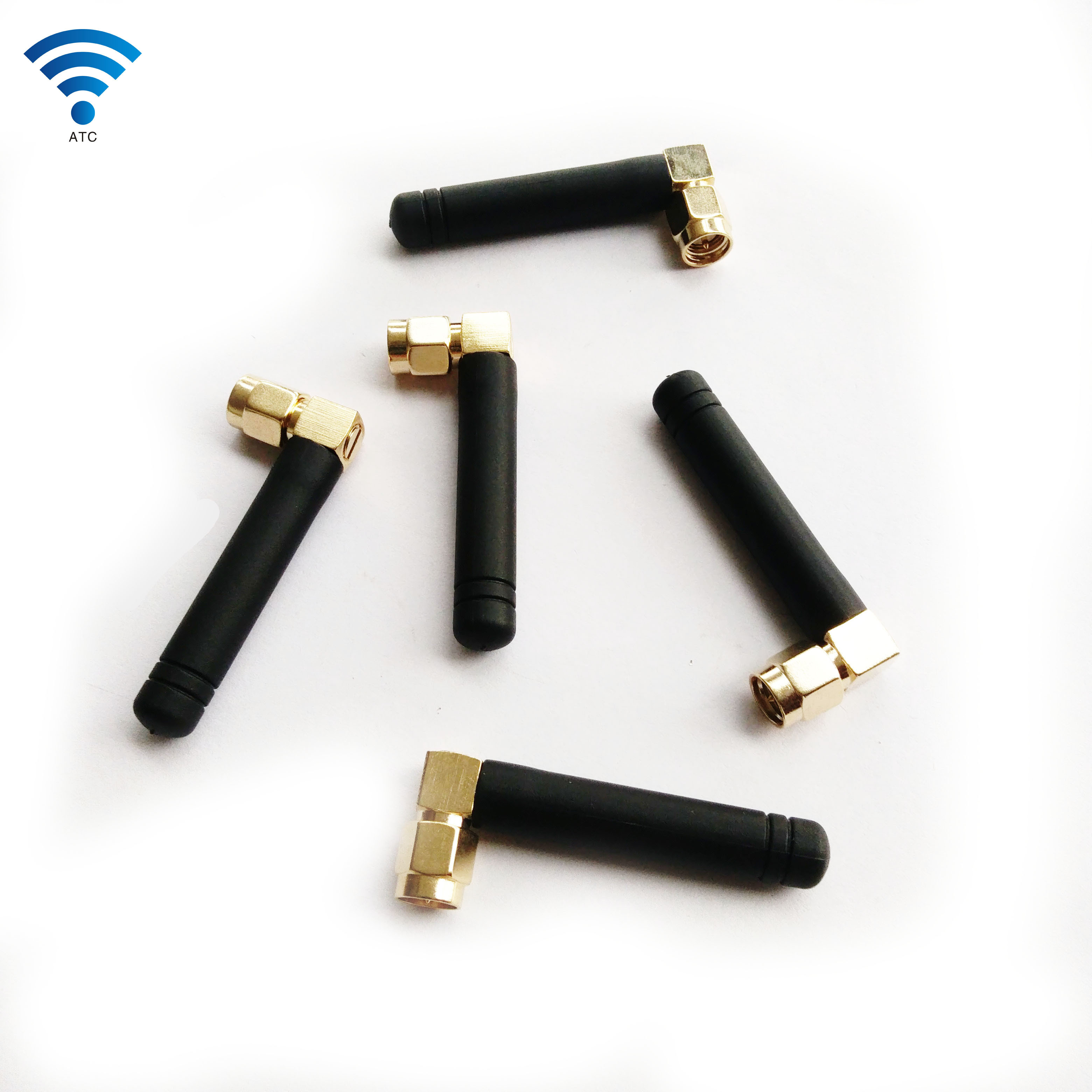 Small Rubber Omni WiFi Antenna 2400 - 2500Mhz Rceiving Frequency with SMA Connector