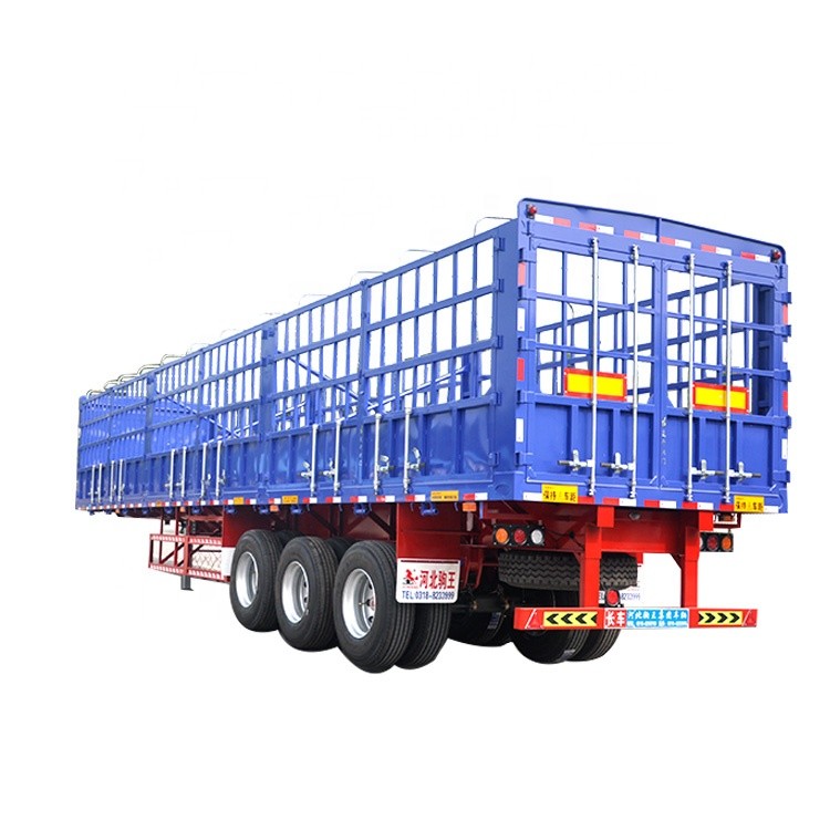 Axles Pig Transport Horse Carriage Fence Semi Trailer Customized Size