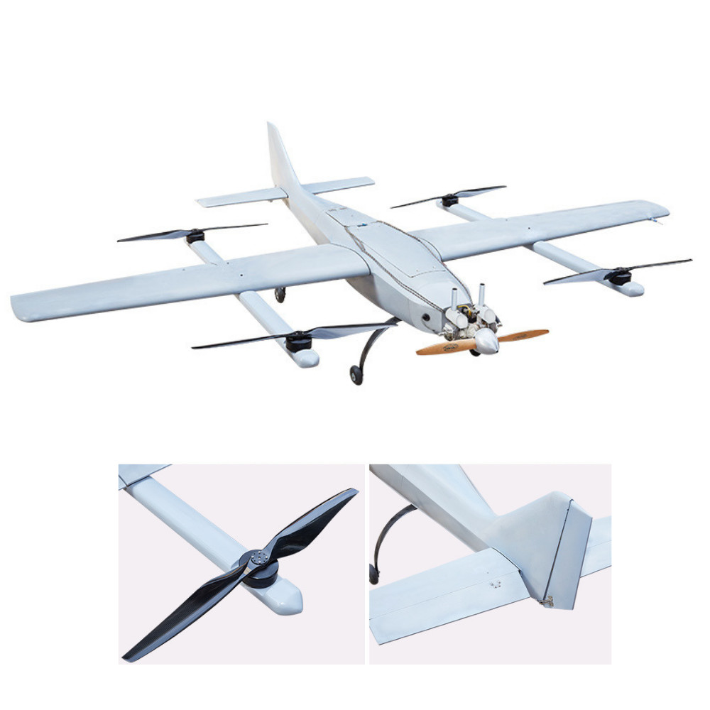 Autopilot Fixed Wing Aerial Inspection UAV 5000m Gasoline Engine HX4HFW325