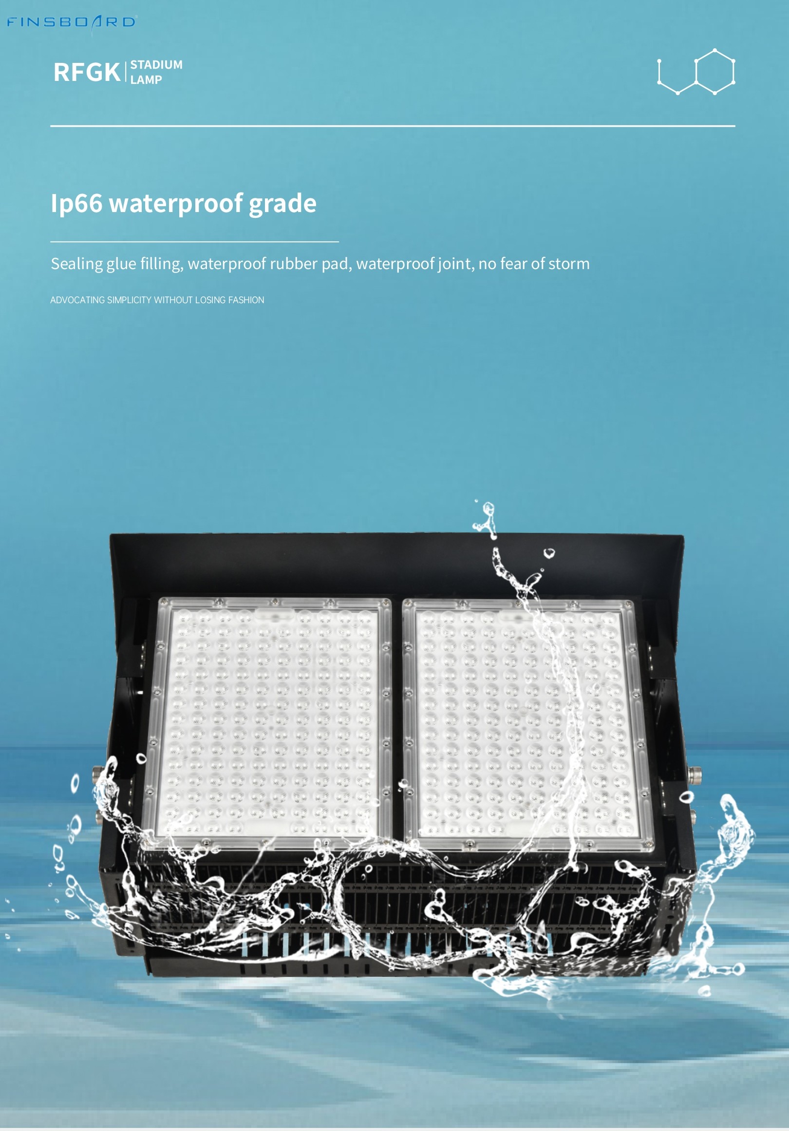 Aluminum LED Stadium Lighting With Lumileds 3030 Chips