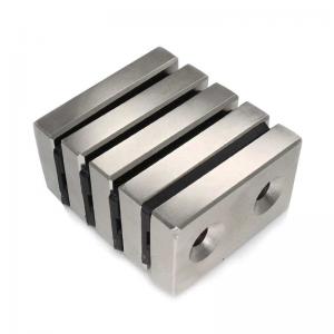 China 50 X 30 X 10mm Neodymium Rectangular Magnets With Countersunk Hole on sale