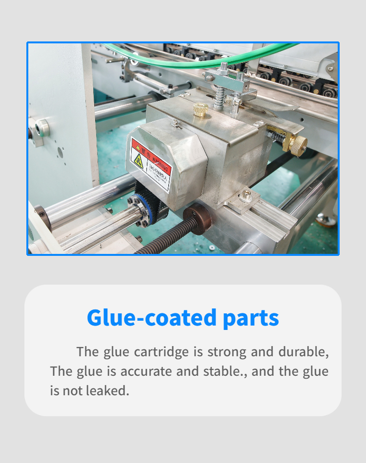 200g-650g Cardboard High Speed Electric Folder Gluing Machine for Paper Material