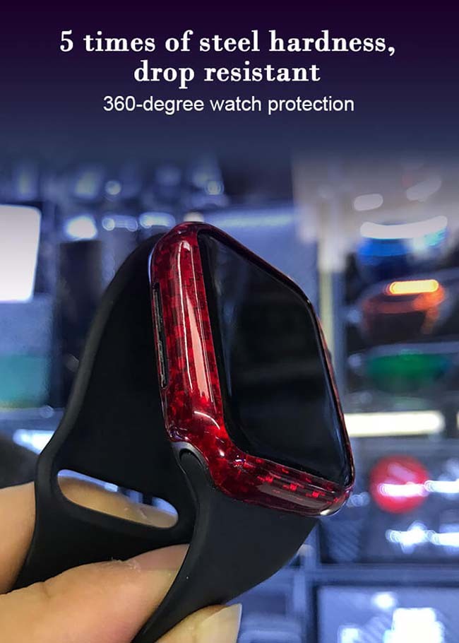 Ultra Slim Carbon Fiber 44mm 40mm Apple Watch Case