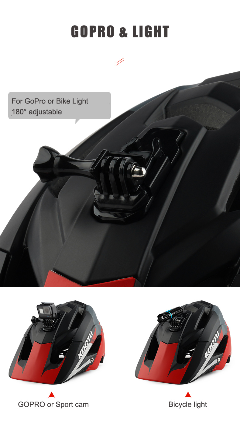 Breathable MTB Mountain Bike Helmet 415g EPS Material 8-15 Air Vents