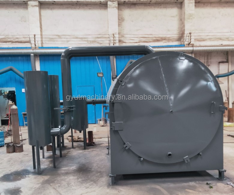 Electric Control Cabinet Biochar Sawdust Charcoal Heating Furnace with UT Machinery Engine