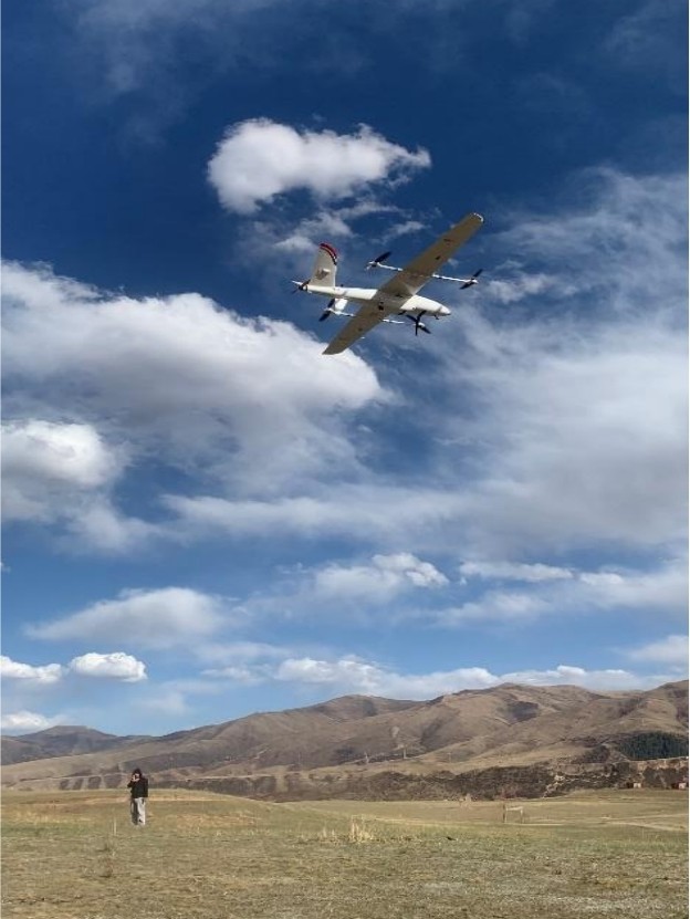 30km Control Radius VTOL Fixed Wing UAV FengHu Vertical Takeoff Fixed Wing Drone