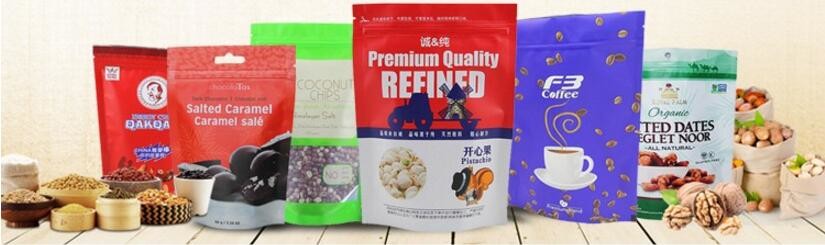 High Quality White Printing Panty Package Zipper Bag With Euro Hole