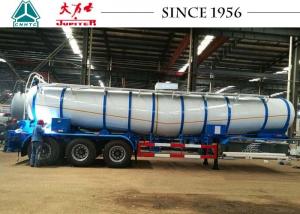 Buy cheap V Shaped 35 Tons Oil And Chemical Tanker 3 Axles With Spring Suspension product