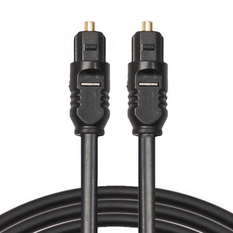 High Quality Thin 24K Gold Spdif Digital Optical Audio Toslink Cable