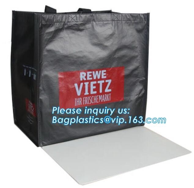 Promotional Custom LOGO Printed Gift Tote Shopping Non Woven Bag, Classic Black Non Woven Fabric Shopping Carry Bag Whol
