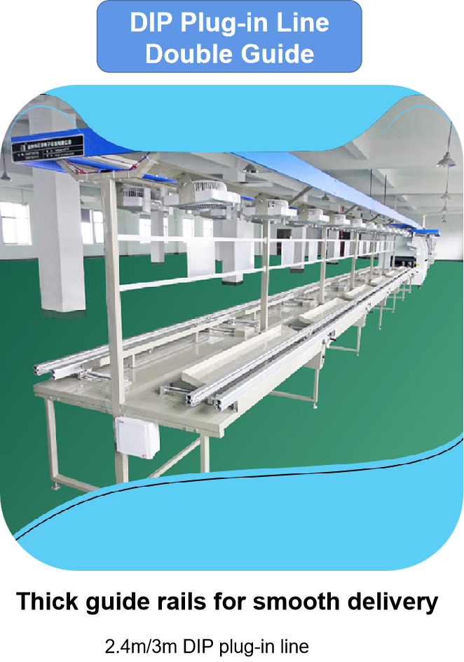 Automatic PCB SMT Machine 2.4 Meter 3 Meter SMT Conveyor Plug In Line