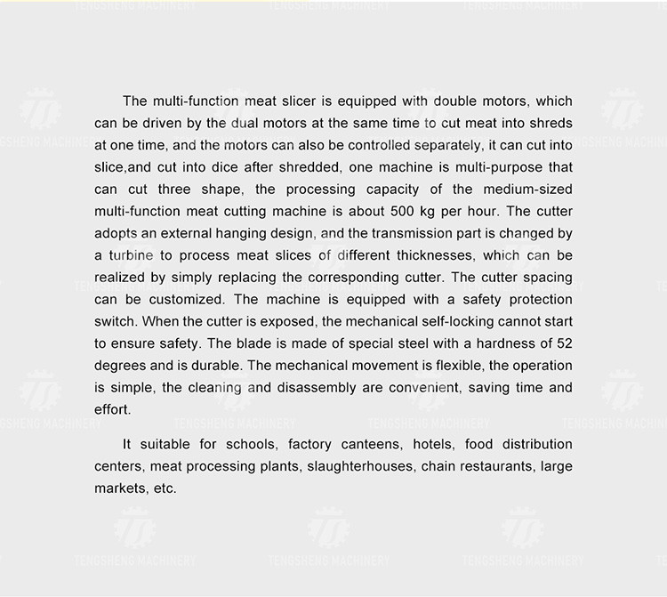 Commercial Beef Meat Slicer Meat Cube Cutting Machine