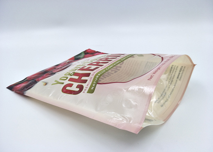 Zipper Lock Stand Up Pouch Packaging , Water Proof Blueberry Crunch Aluminium Foil Pouch