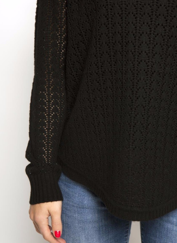 Women's 4% cashmere/20% lambswool/20% cotton/33% viscose/23% nylon knitted pullover sweater