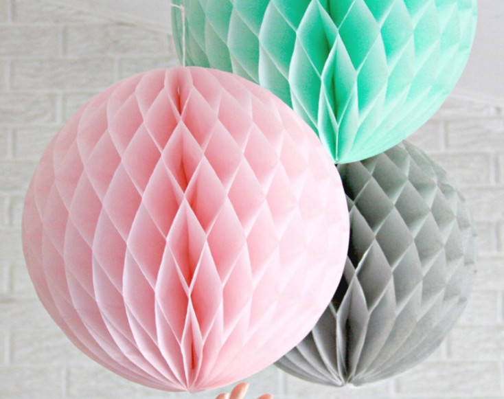 Honeycomb ball wedding wedding room supplies Europe and the United States paper ball export Round honeycomb wholesale