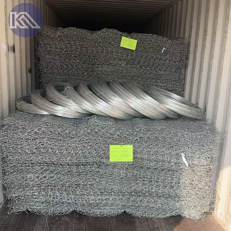 1x1x1m Galvanized Iron Wire Mesh Metal Cage Stone Walls With Plain Weave Stone Cage Net Gabion Basket