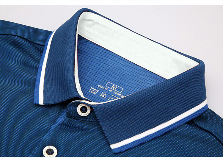 Lightweight Colorful Custom Work Polo Shirts Lightweight Quick Drying 120-220grams