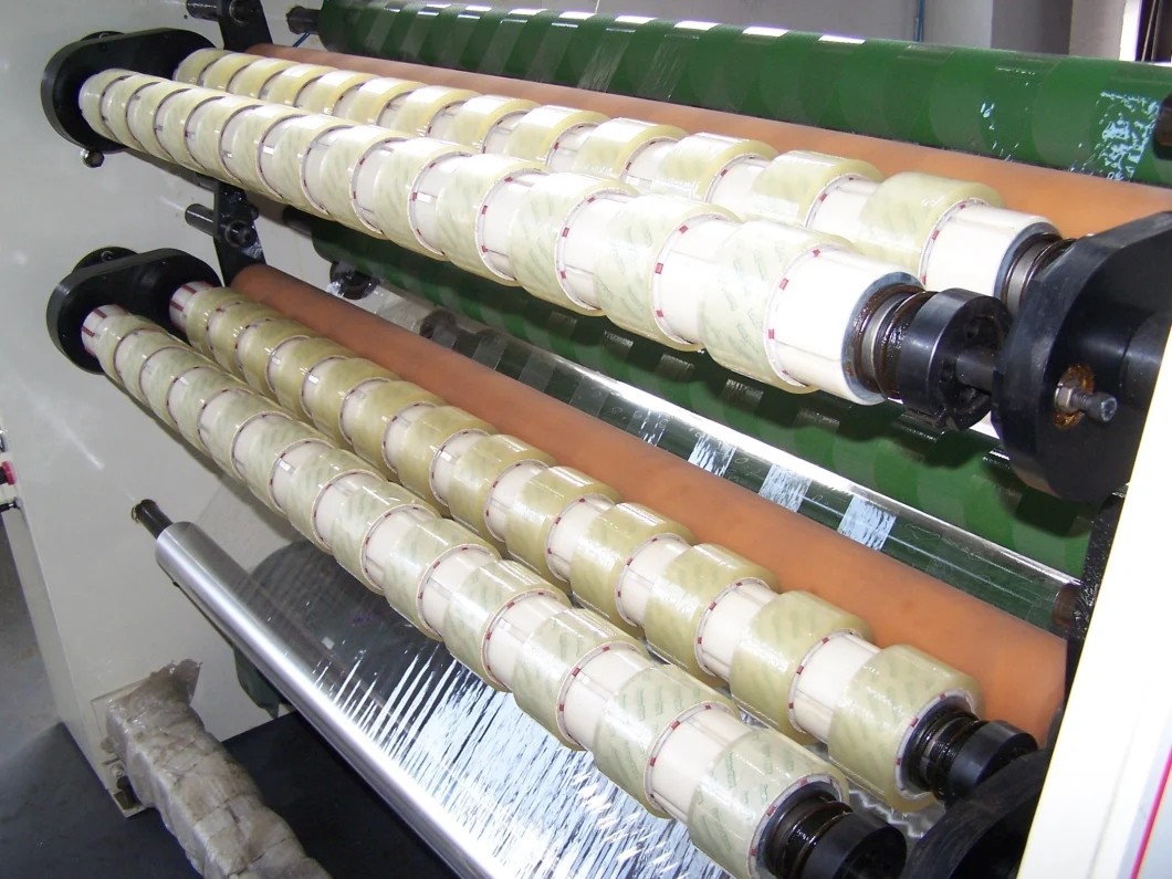 Four Shafts Adhesive Tape Slitting Making Machine For Bopp Tape/PET Tape