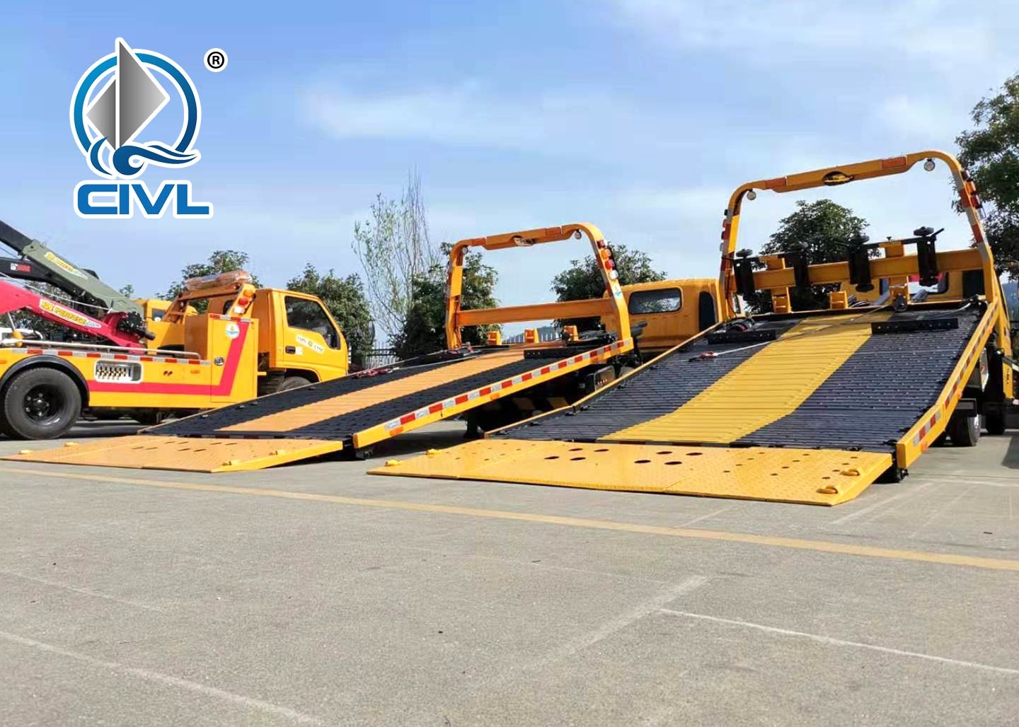 new 6 Tires Rotator Wrecker Tow Truck , 4x2 light Trailer And Road Rescue Truck