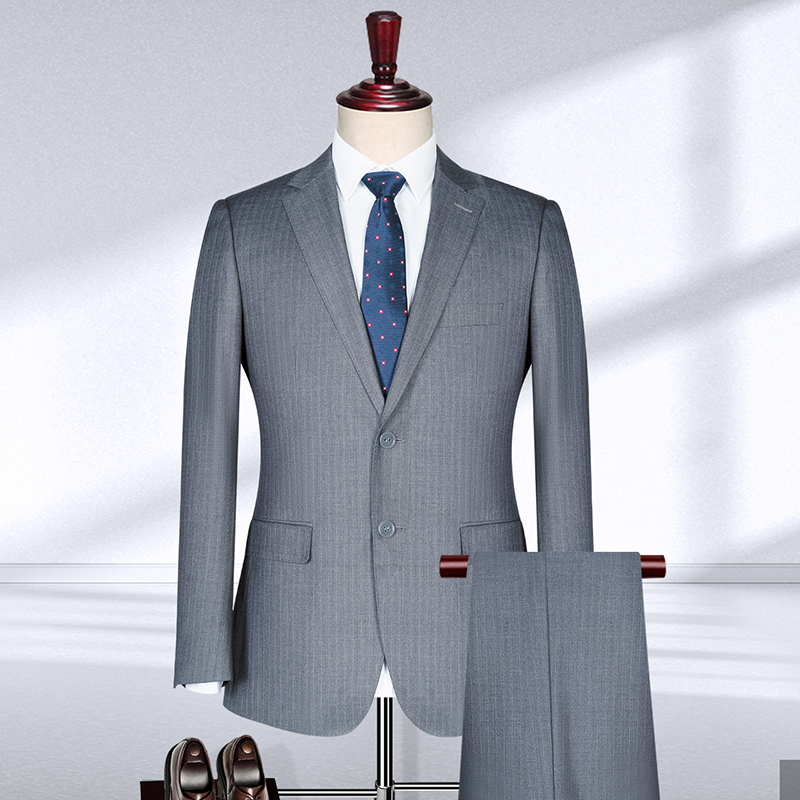 Men's Formal Suits Long Coats with Stand Collar and Professional Winter Business Design