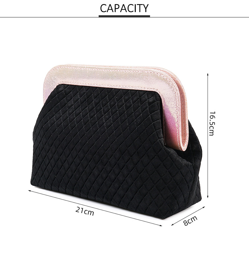 Luxury Velvet Flocking Makeup Toiletry Bag For Ladies
