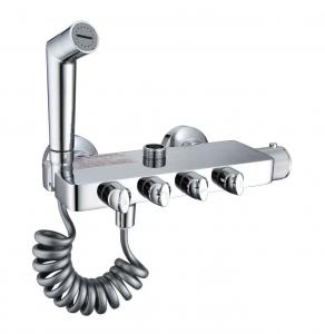 China ABS Thermostatic Shower Faucet Wall Mounted Handheld Bidet Faucet on sale