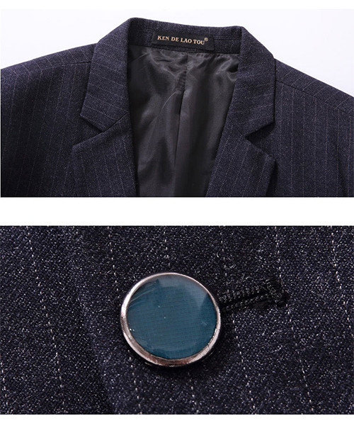 Black Color Custom Business Shirts 2 Buttons Single Breasted Flap Straight Side Pocket